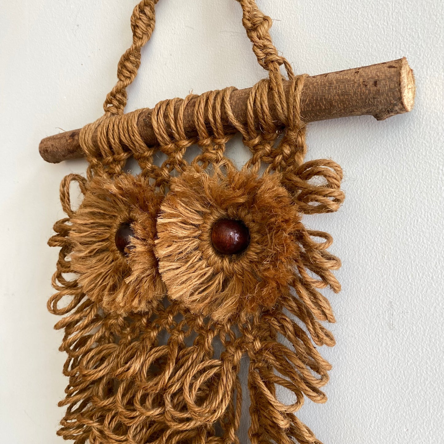 Vintage Macrame Owl
