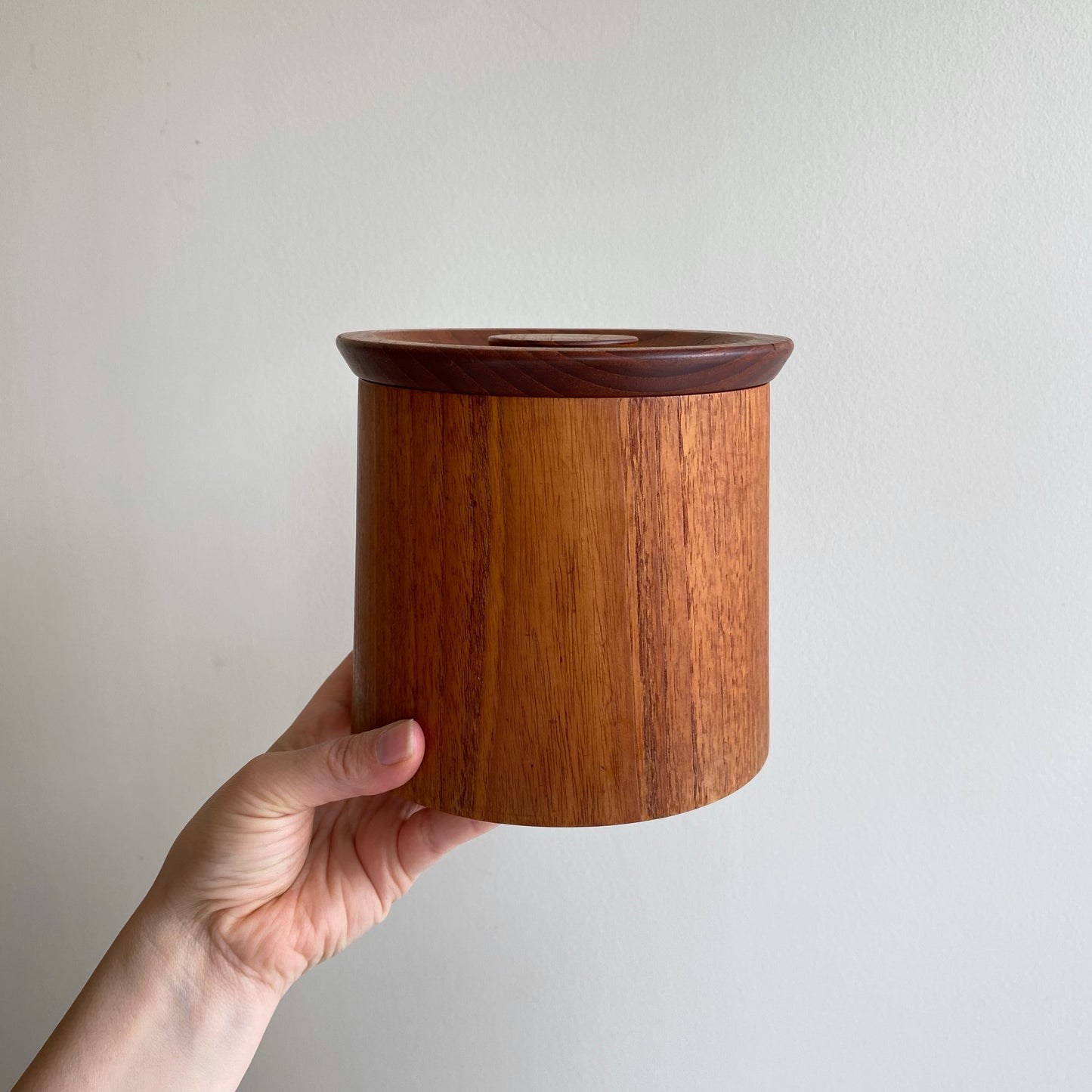 Set of 4 Vintage Mid-Century Teak Kitchen Containers