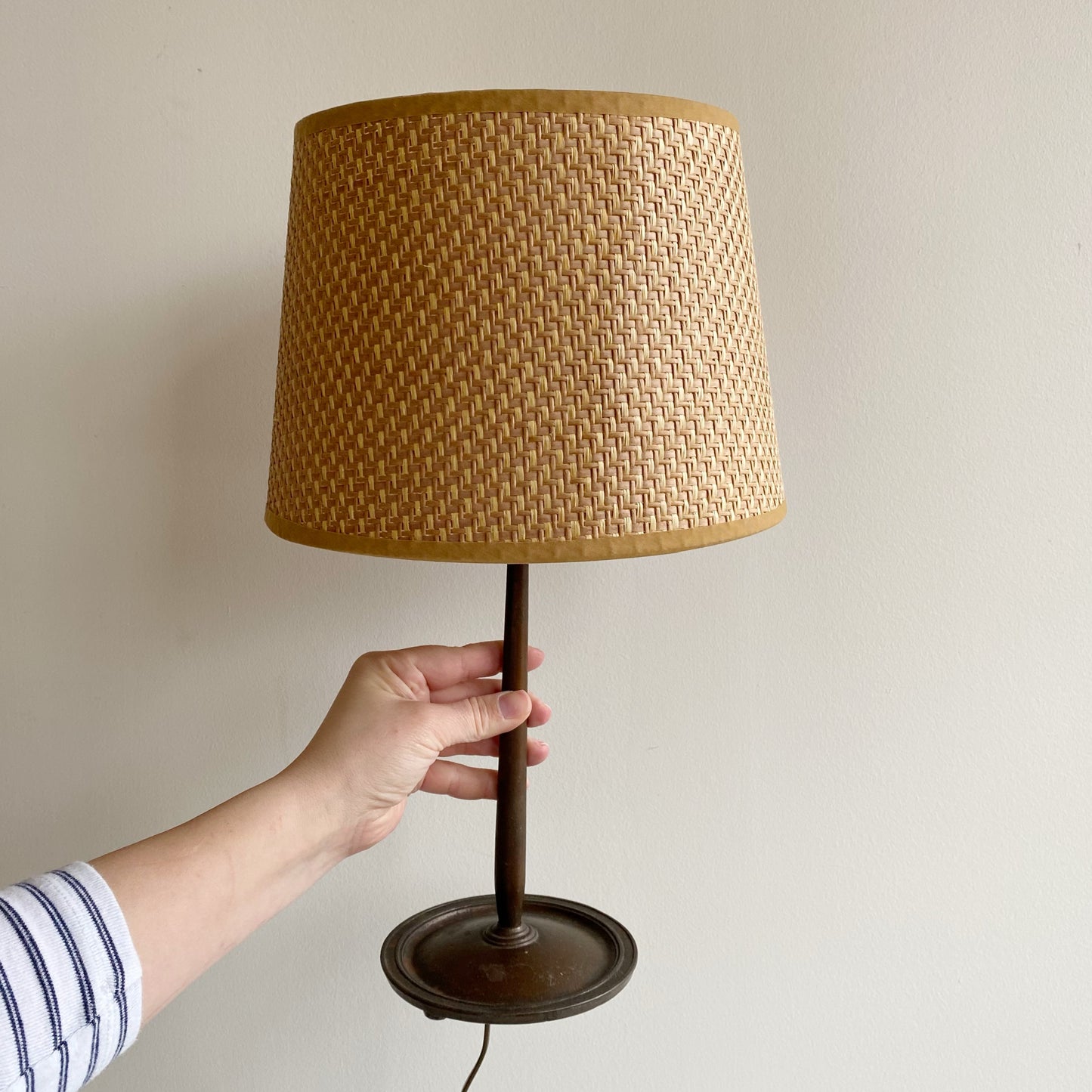Antique Cast Bronze Table Lamp