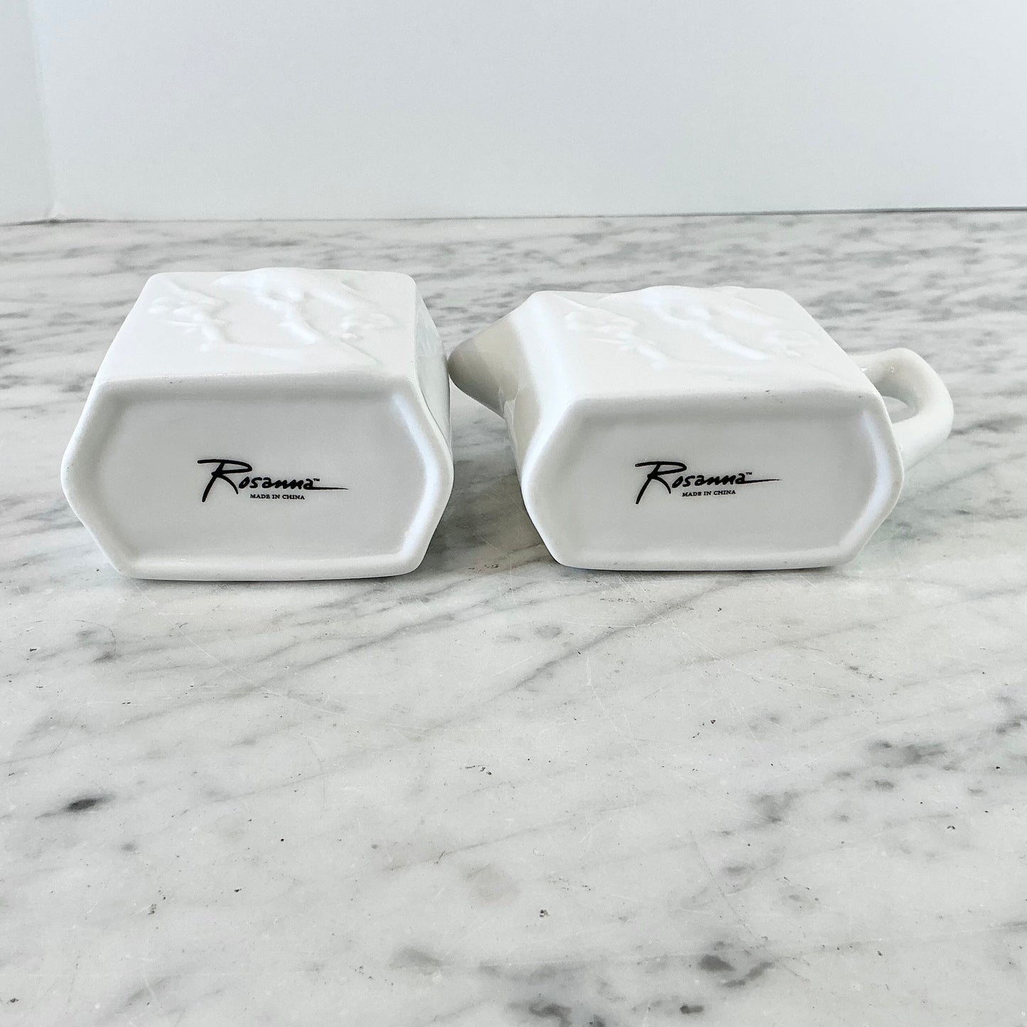 Vintage Porcelain Sugar + Cream Set
