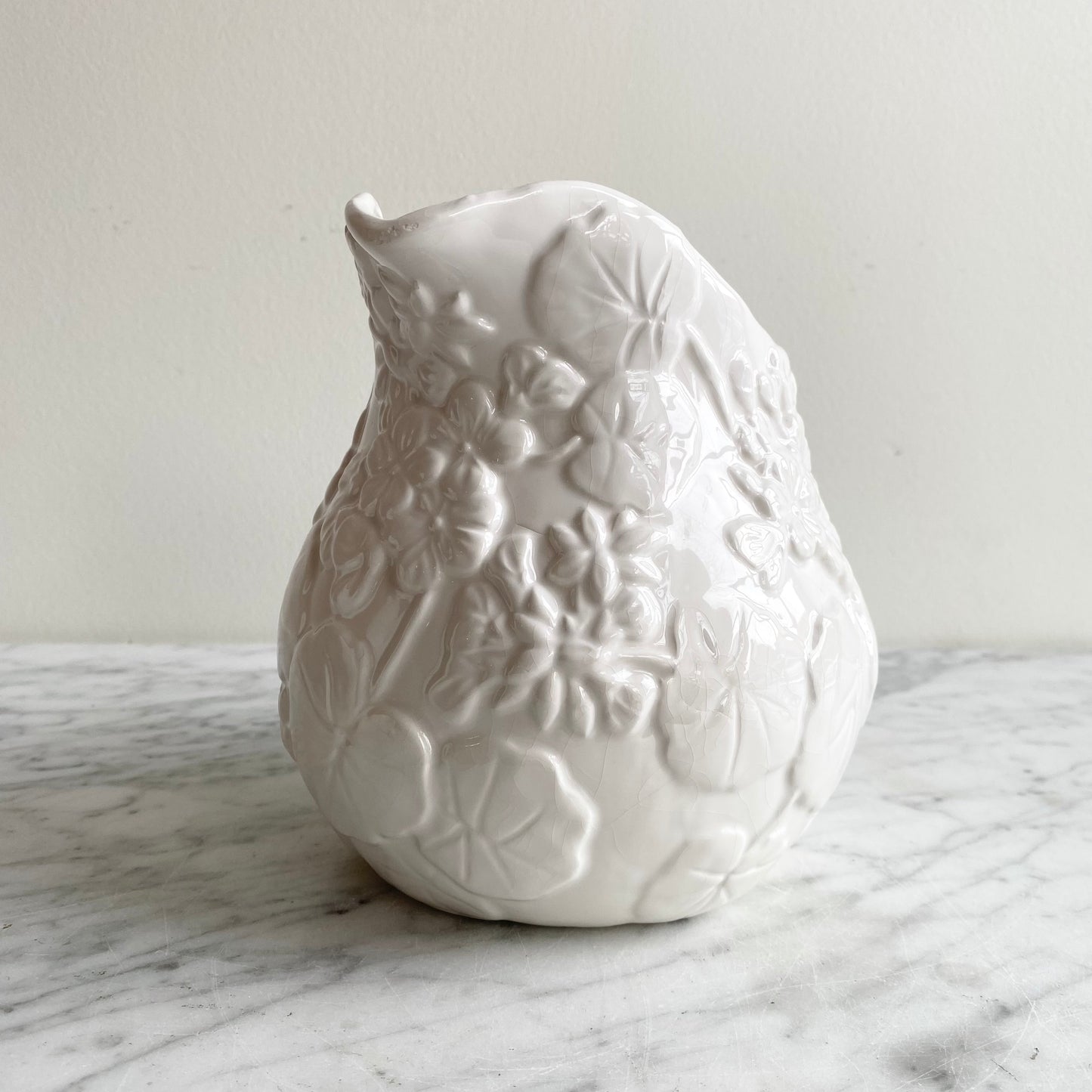 Vintage Ceramic Floral Pitcher