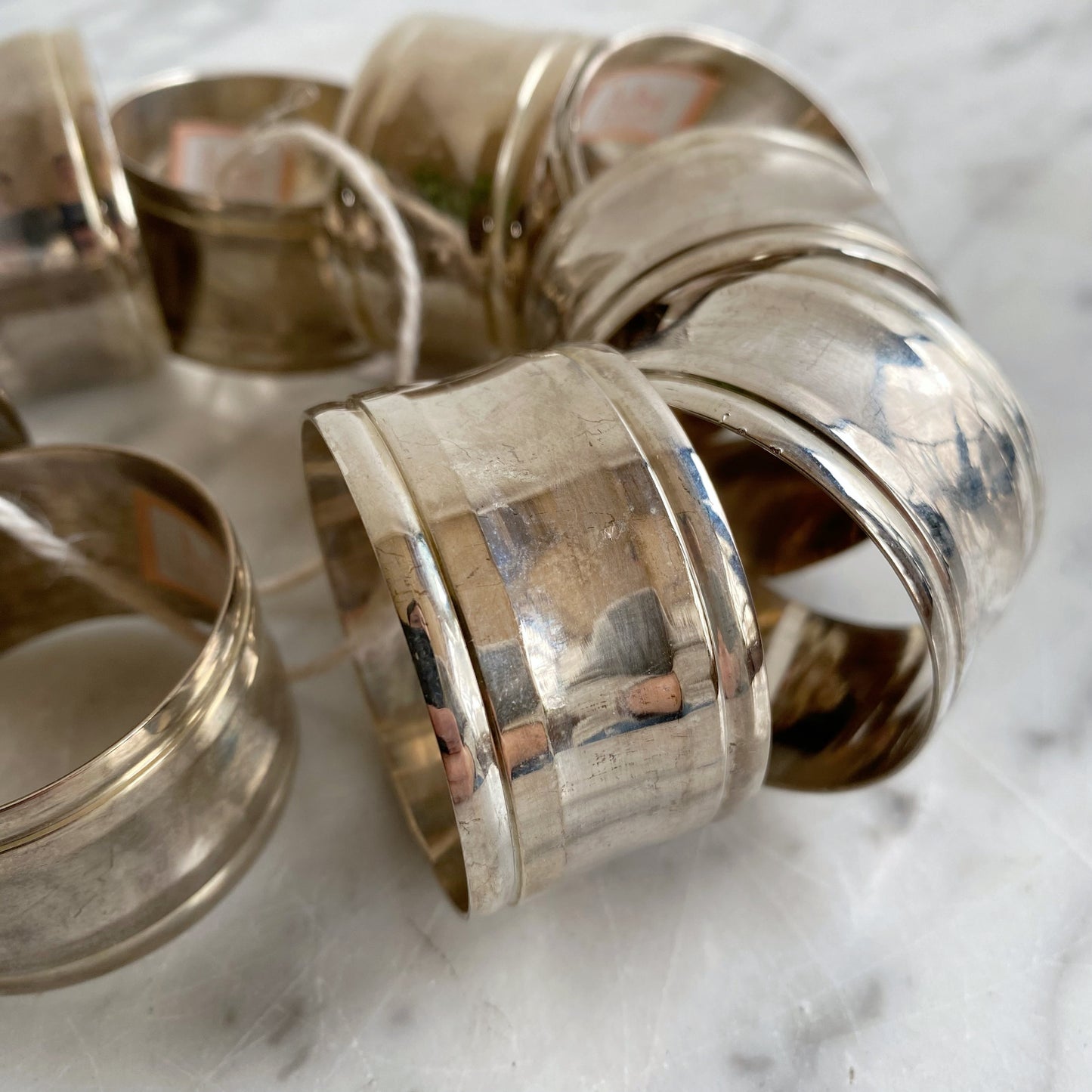 S/10 (+ bonus) Vintage Silver Napkin Rings