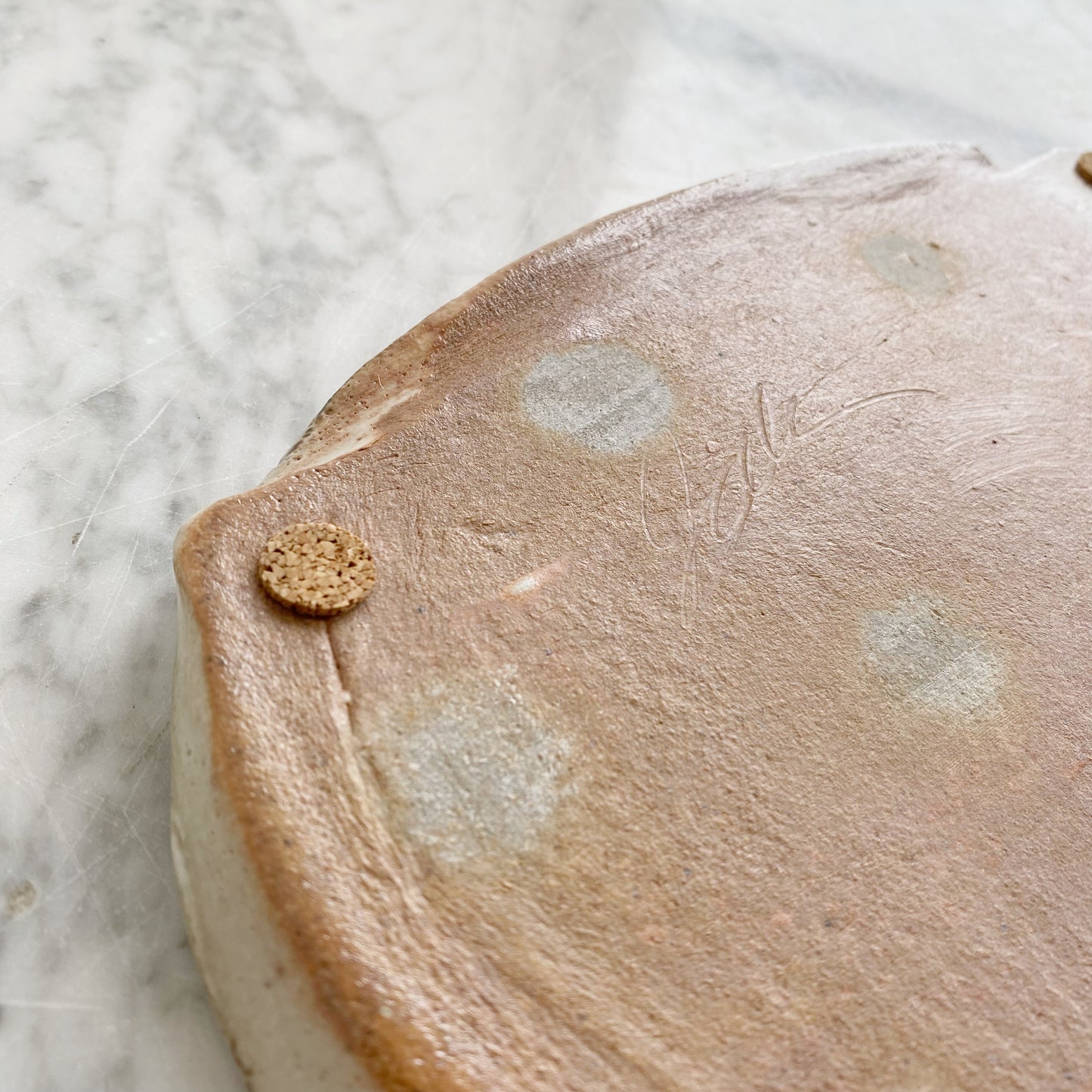 Found Stoneware "Slab" Tray