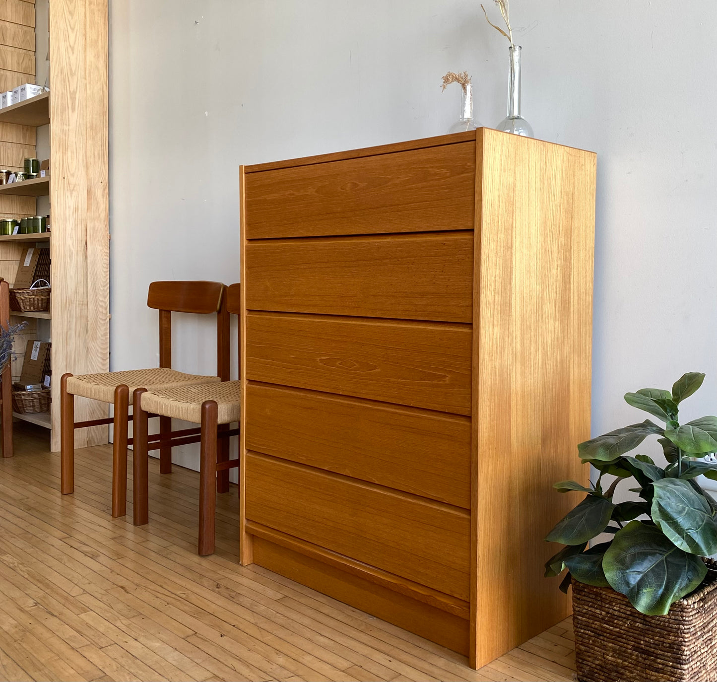 Restored Vintage MCM Teak Dresser