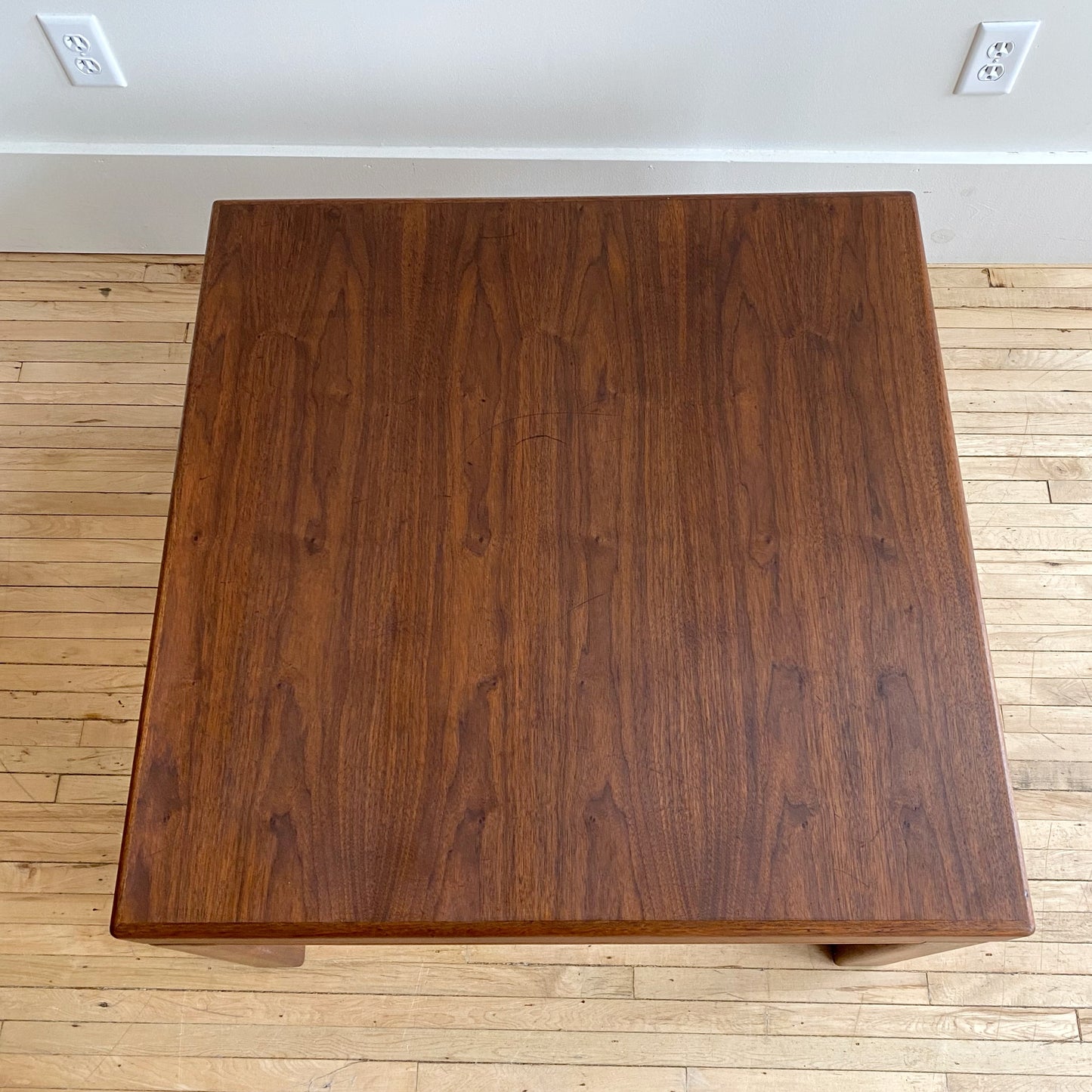 Vintage Chunky Walnut Coffee Table