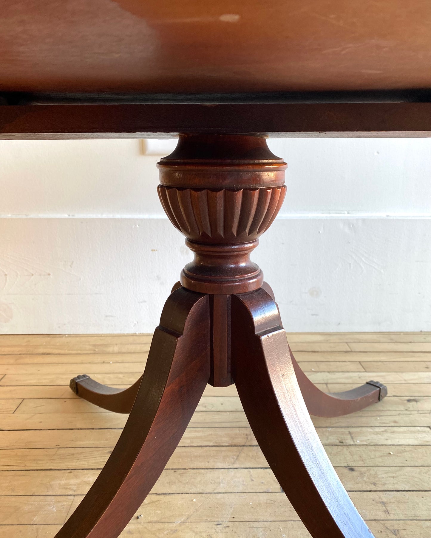 Antique Mahogany Drum Side Table