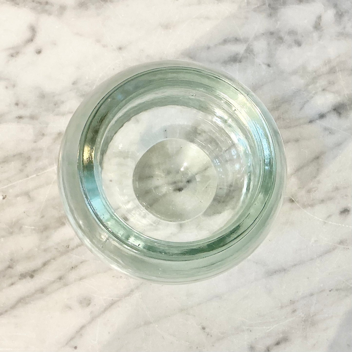 Vintage Chunky Glass Votive Holder