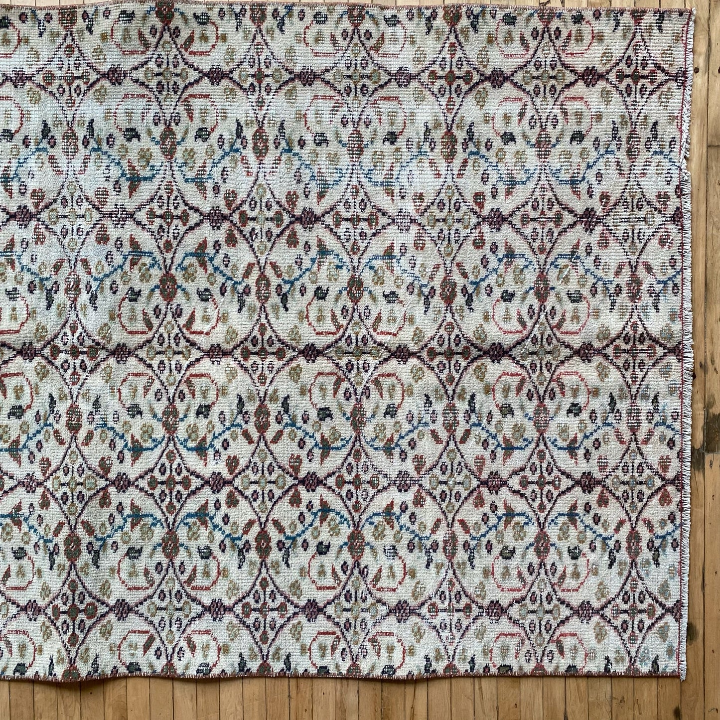 "CELINE" Vintage Hand-knotted Rug (3’7” x 6’6”)