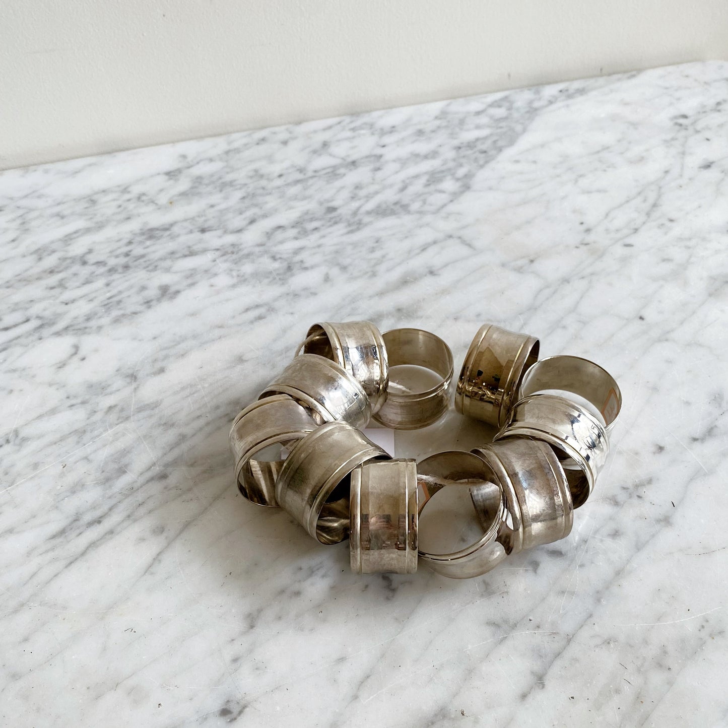 S/10 (+ bonus) Vintage Silver Napkin Rings