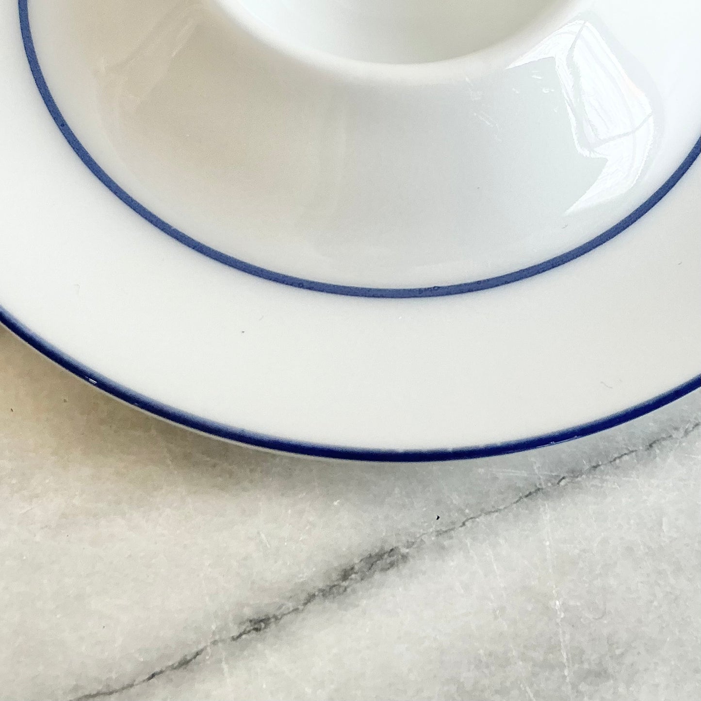 Vintage Blue + White Bavarian Egg Cup