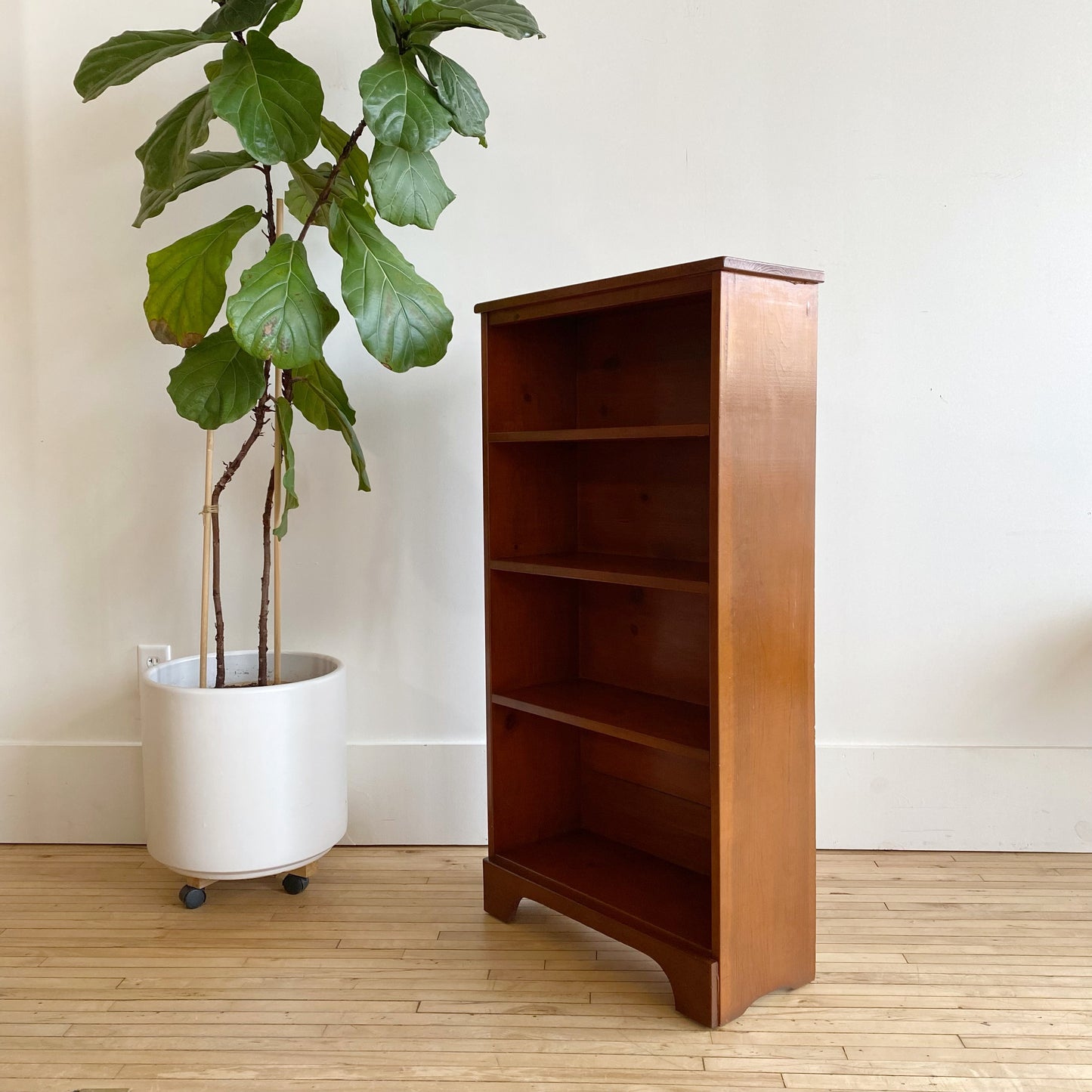 Vintage Solid Wood Bookcase, 47"