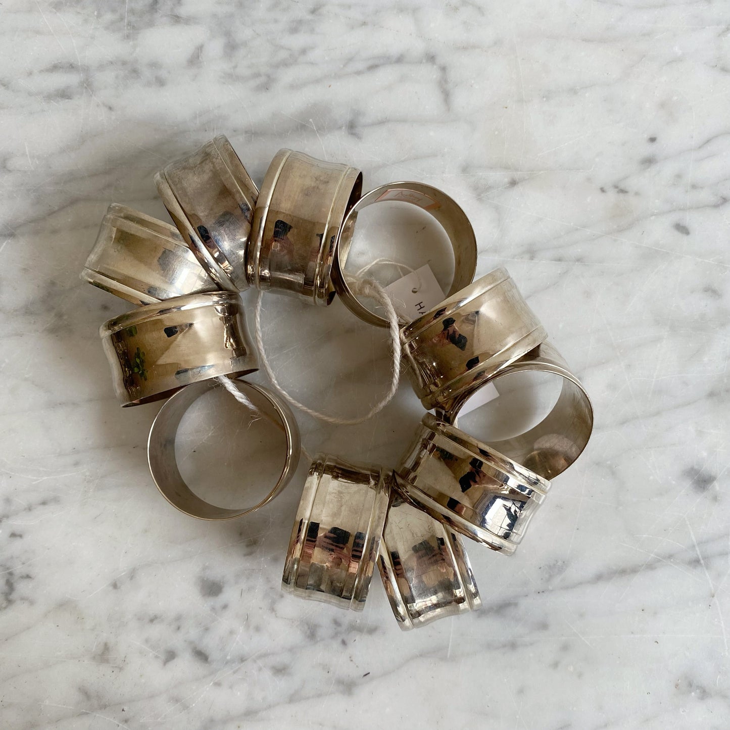 S/10 (+ bonus) Vintage Silver Napkin Rings