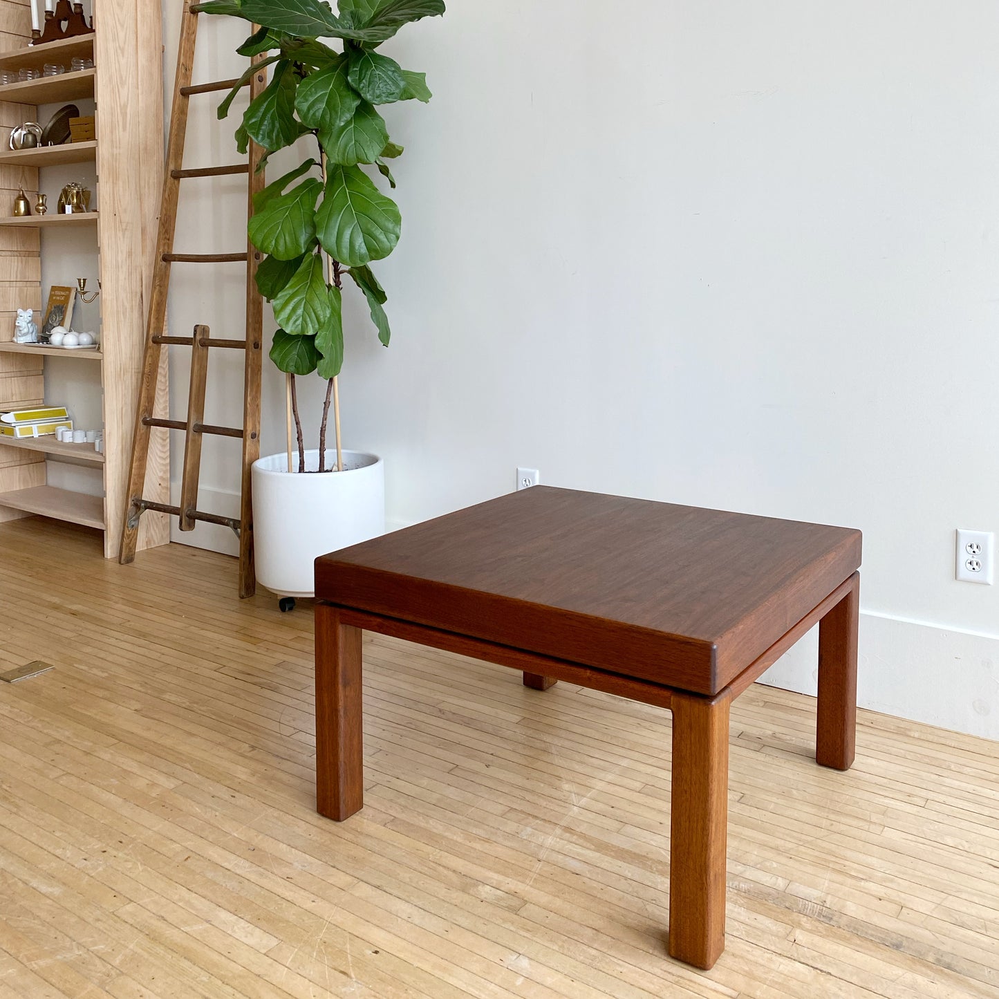 Vintage Chunky Walnut Coffee Table
