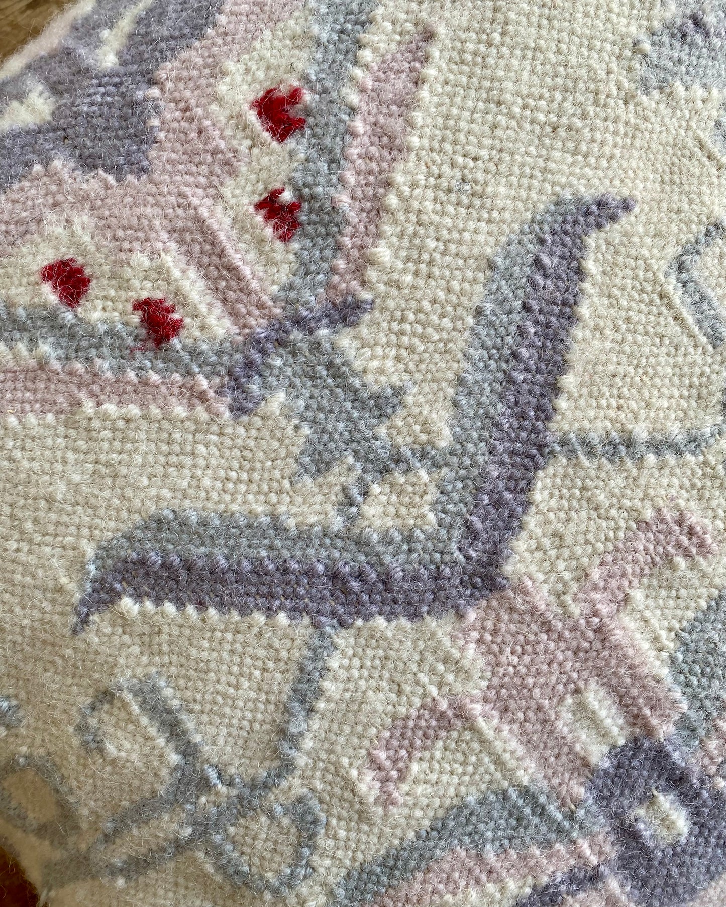 Vintage Handwoven Accent Pillow