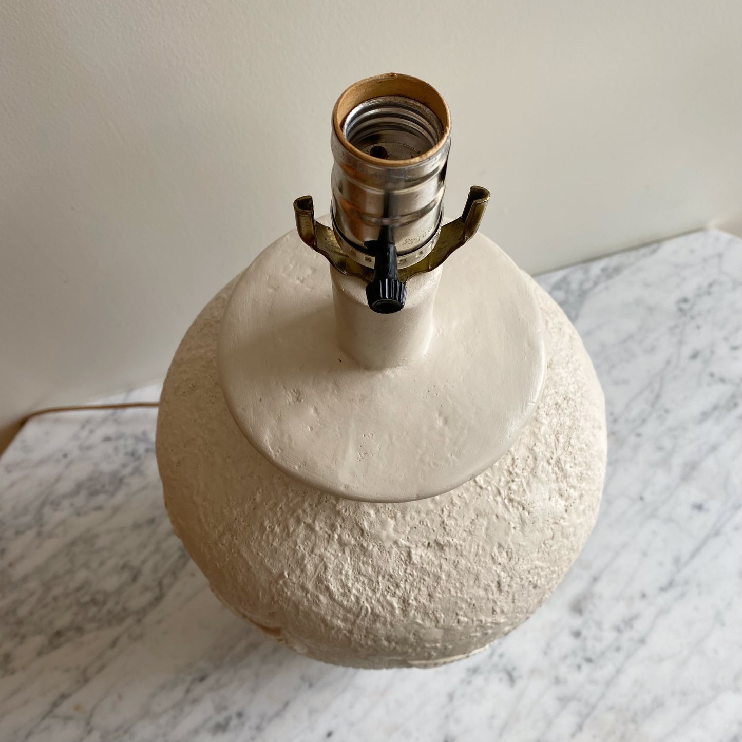 Vintage Plaster Palm Leaf Table Lamp (Single)