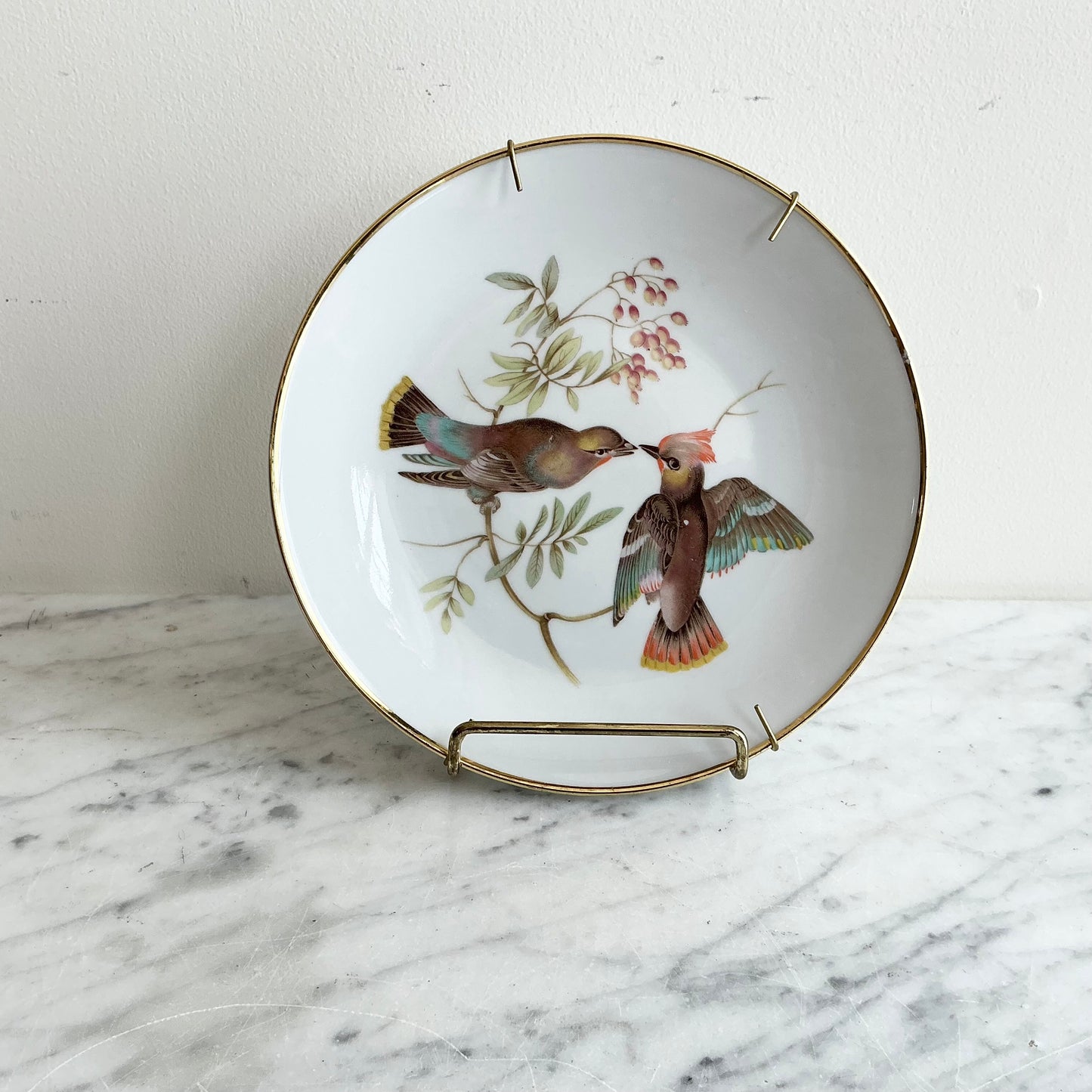 Vintage German Bird Plate by Bavaria