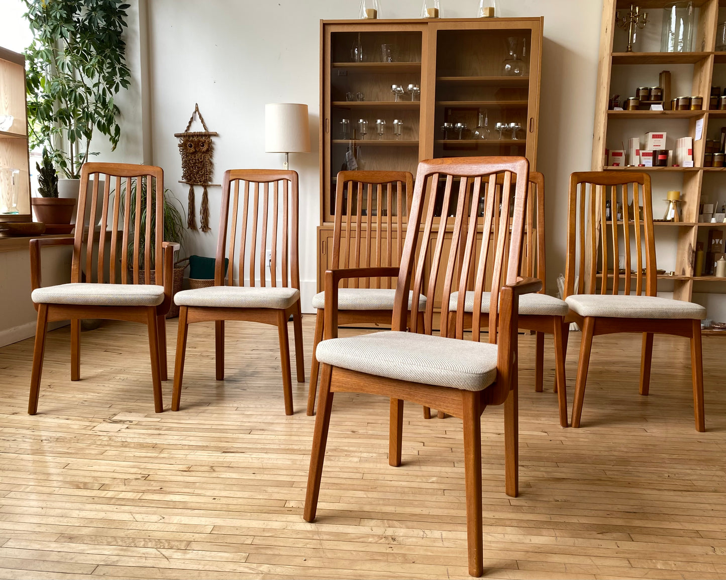 PENDING: S/6 Vintage Teak Dining Chairs by Benny Lindén Design