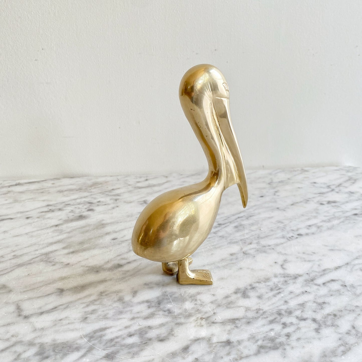Vintage Brass Pelican, 7" (NAUTICAL COLLECTION)