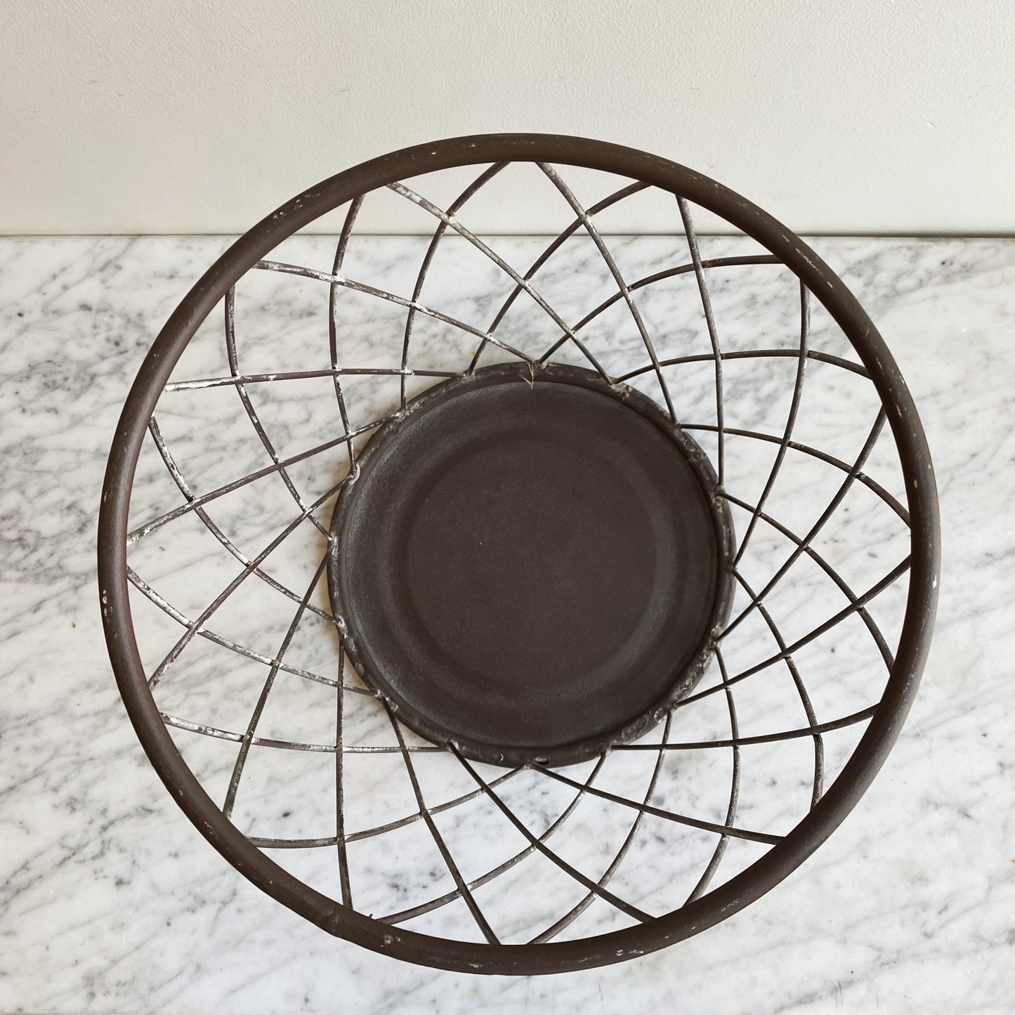 Found Wire Basket / Umbrella Stand