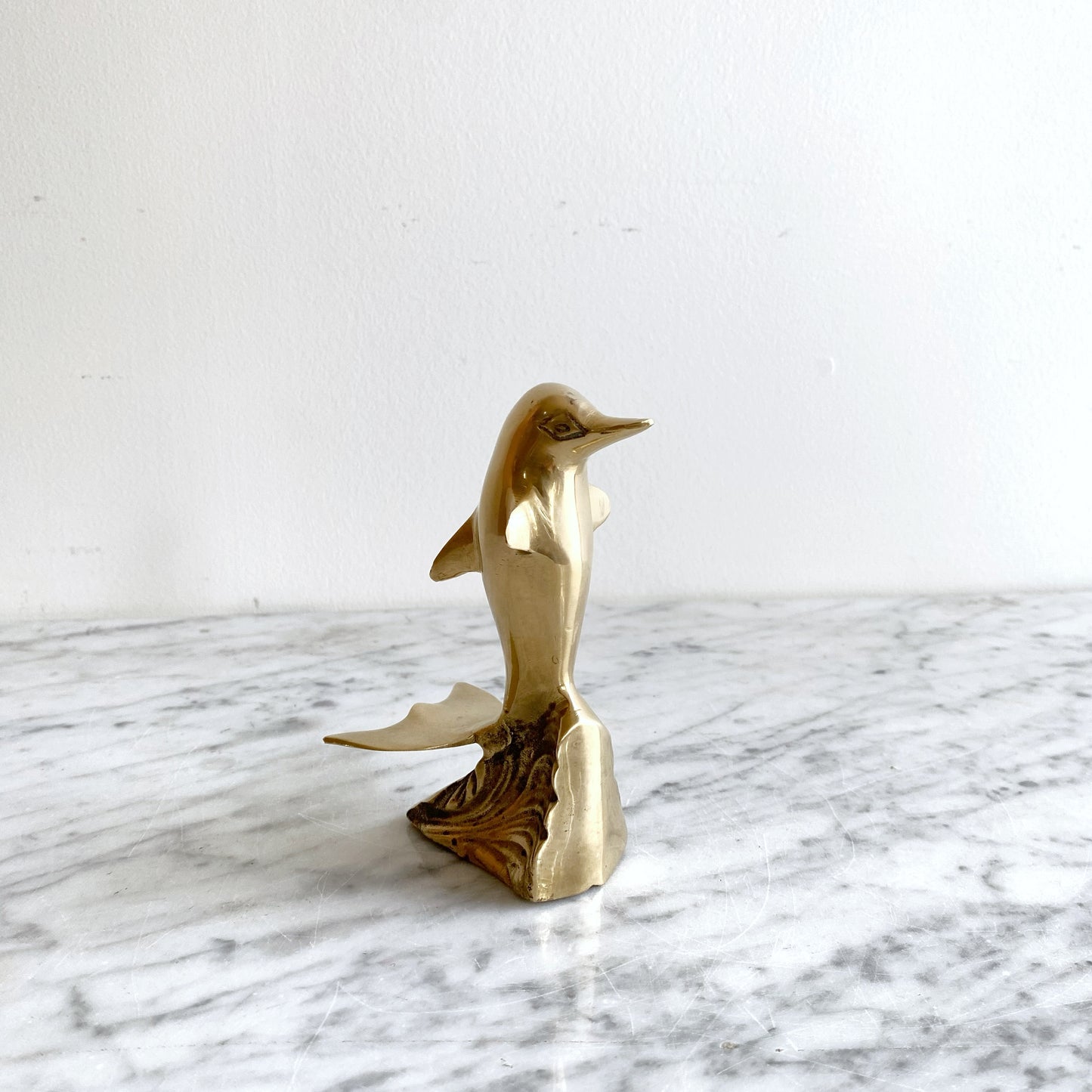 Vintage Brass Dolphin