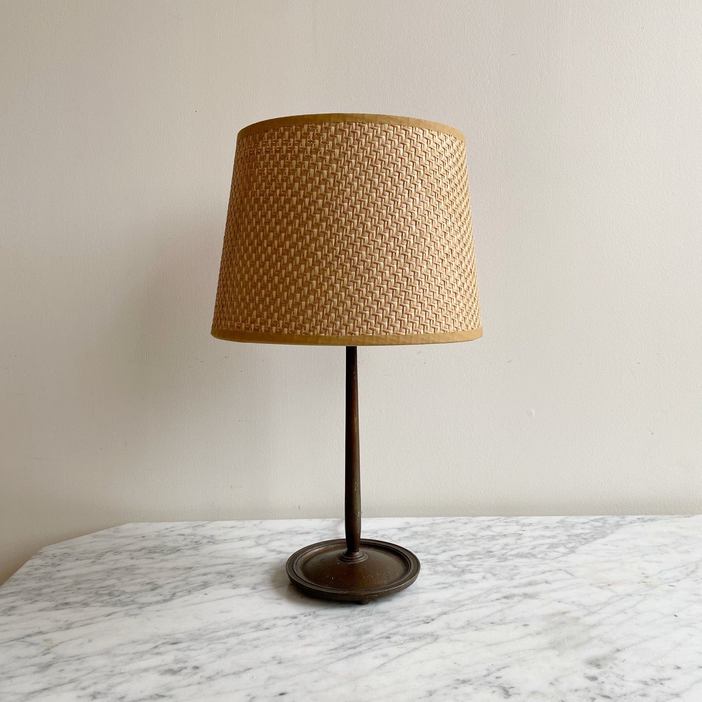 Antique Cast Bronze Table Lamp