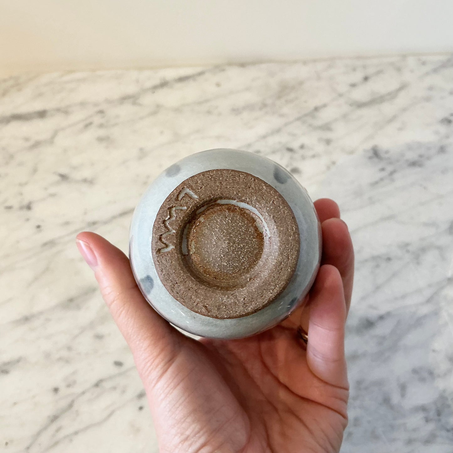 Found Ceramic Cup w/Floral Design