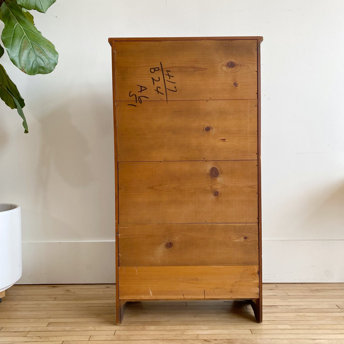 Vintage Solid Wood Bookcase, 47"