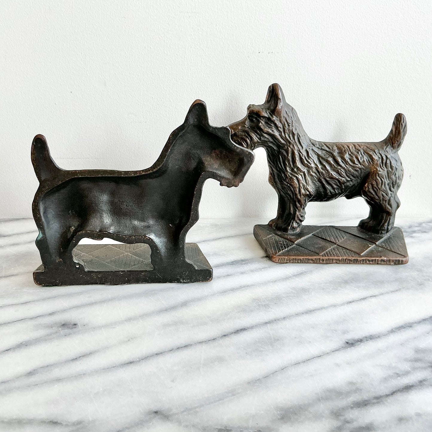 Pair of Vintage Iron Scottie Dog Bookends