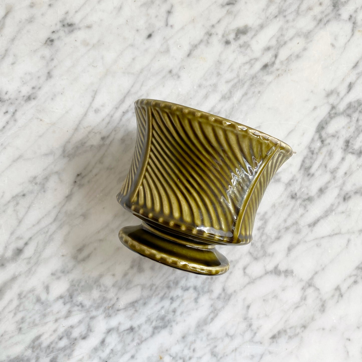 Vintage Ceramic Green Planter