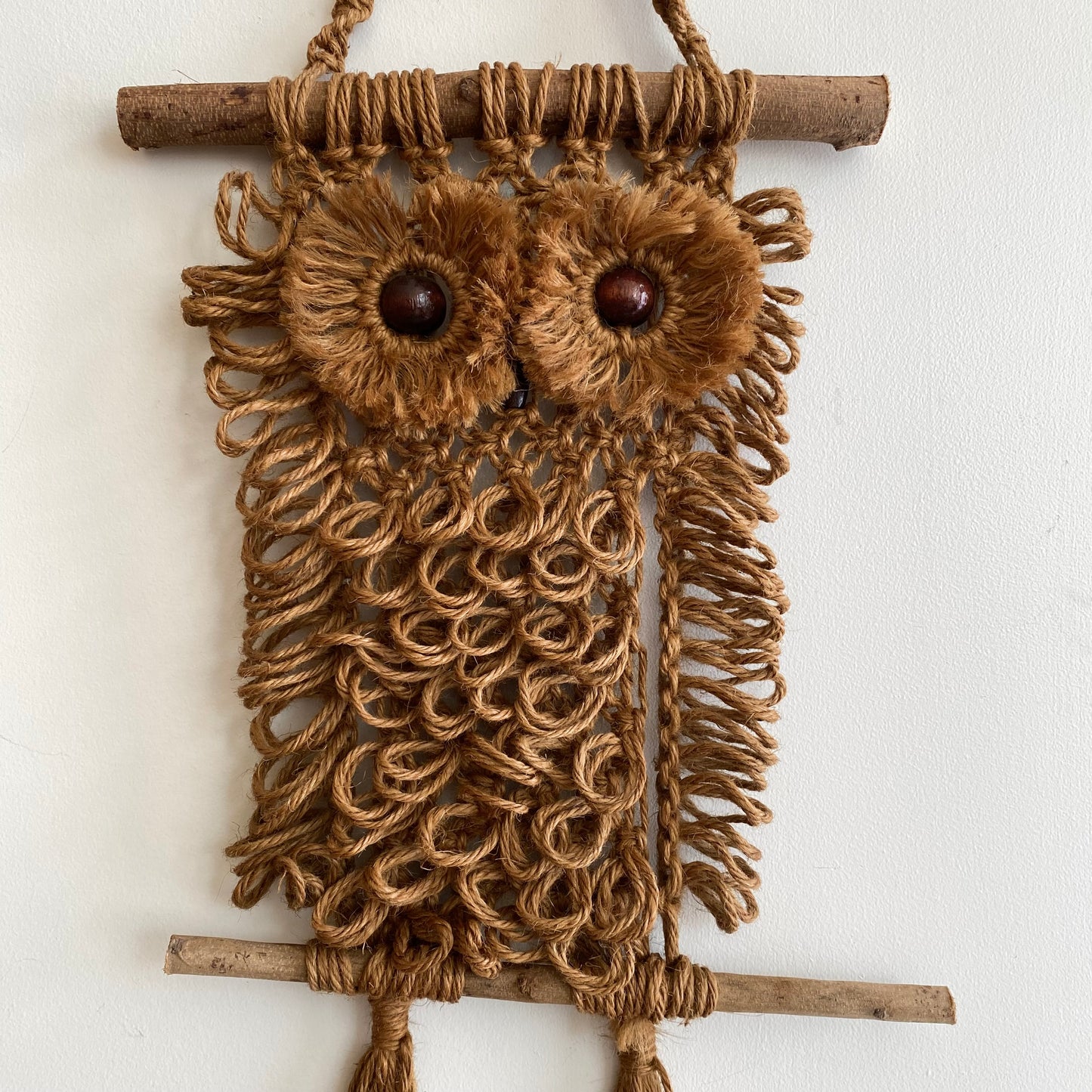 Vintage Macrame Owl