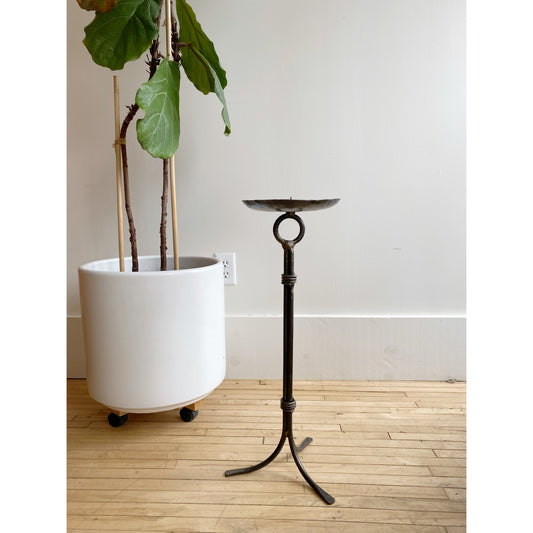 XXL Found Iron Candle Stand, 25"