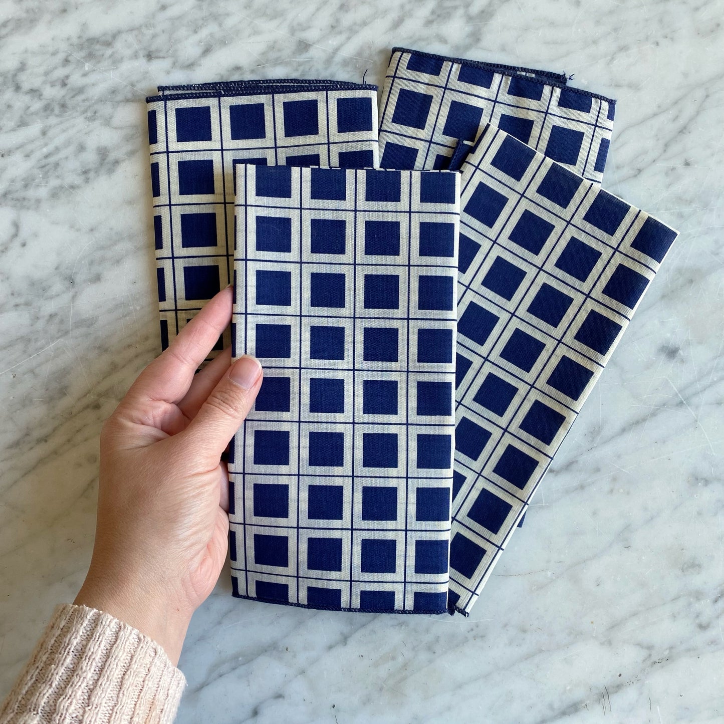 S/4 Vintage Modern Cloth Napkins