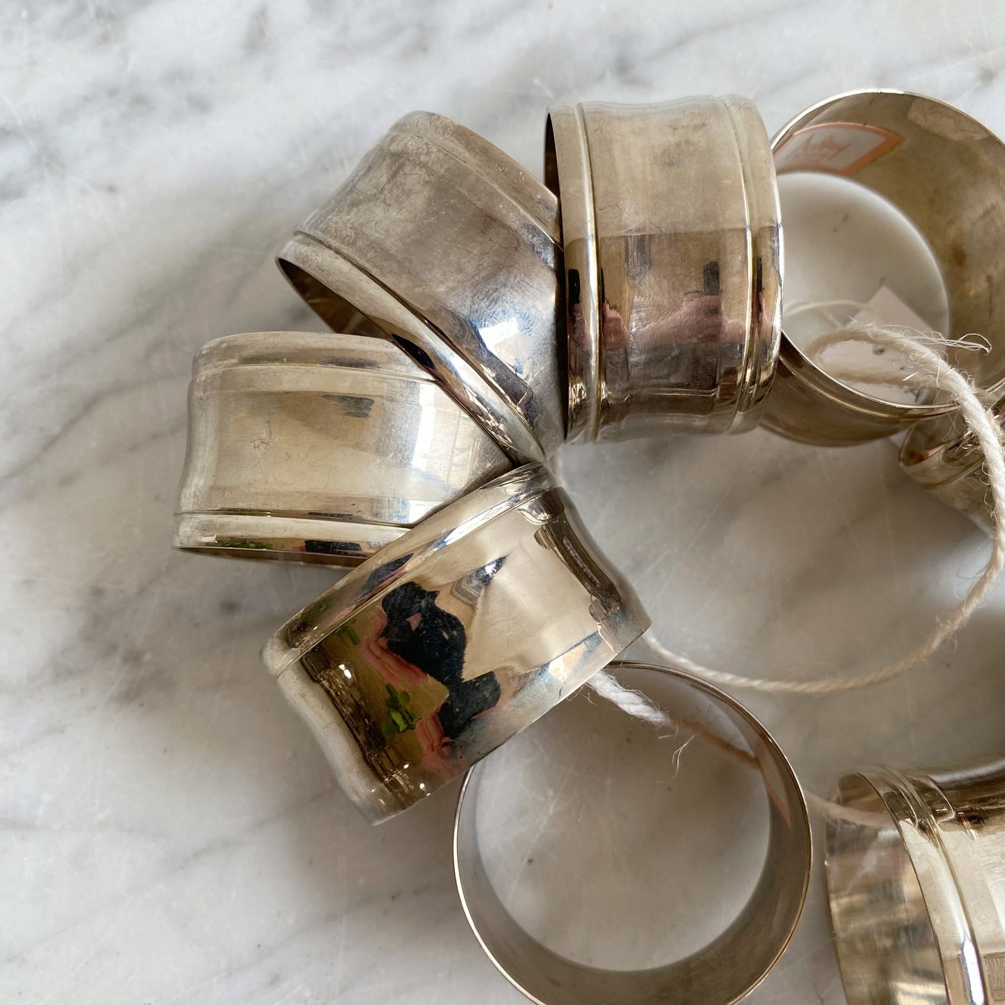S/10 (+ bonus) Vintage Silver Napkin Rings