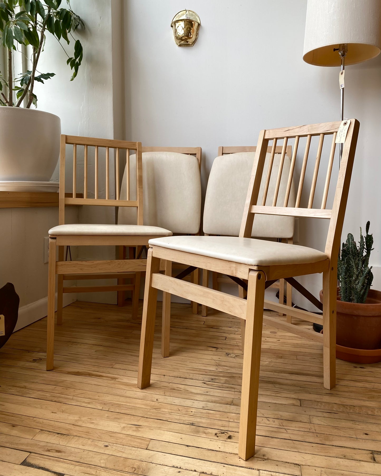 S/4 Vintage Folding Chairs by Stakmore, Circa 1980's