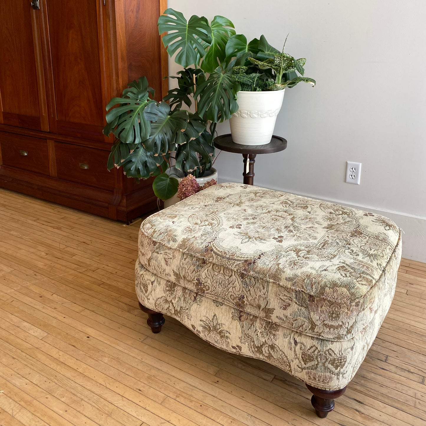 Found Upholstered Ottoman