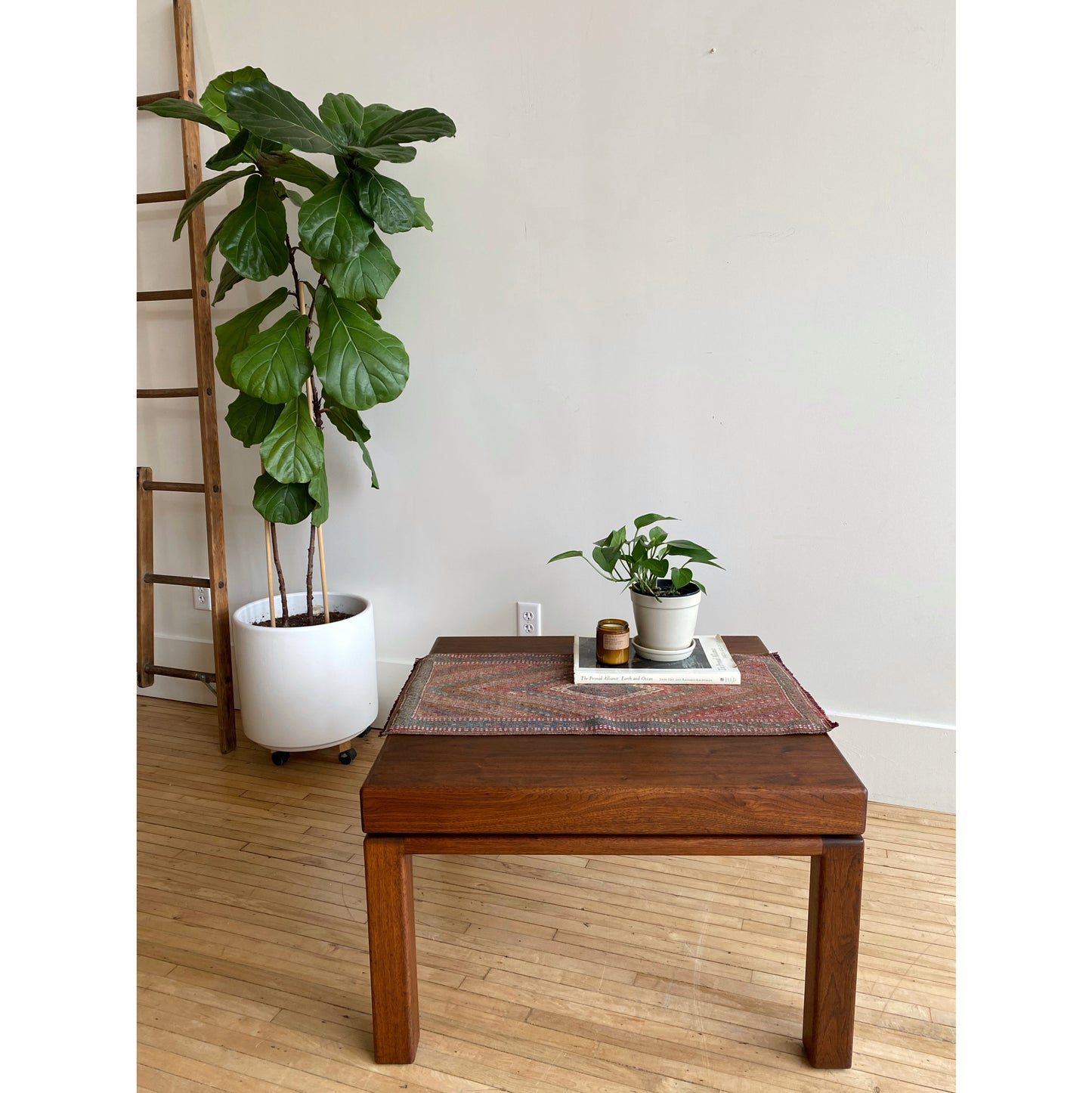 Vintage Chunky Walnut Coffee Table