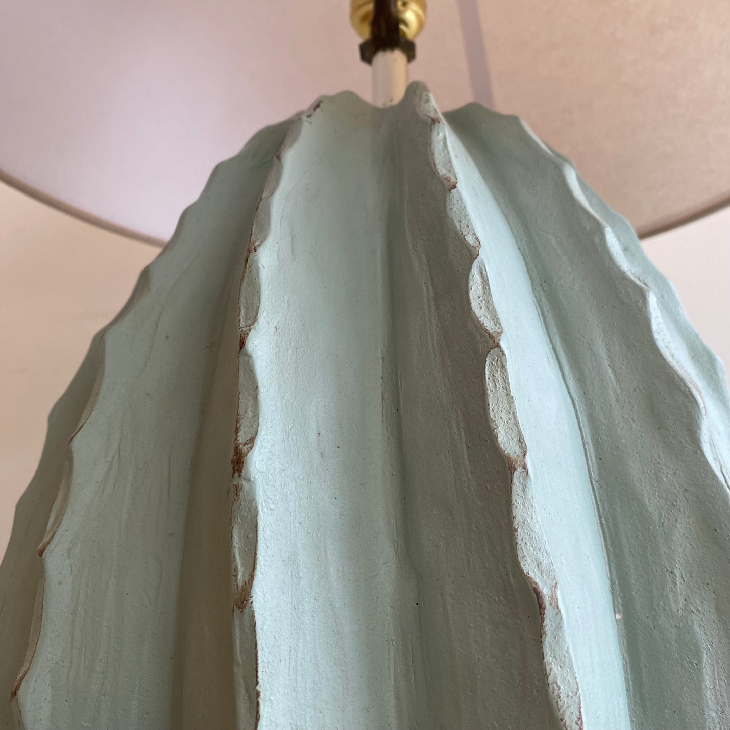 Vintage Cactus Lamp with Shade