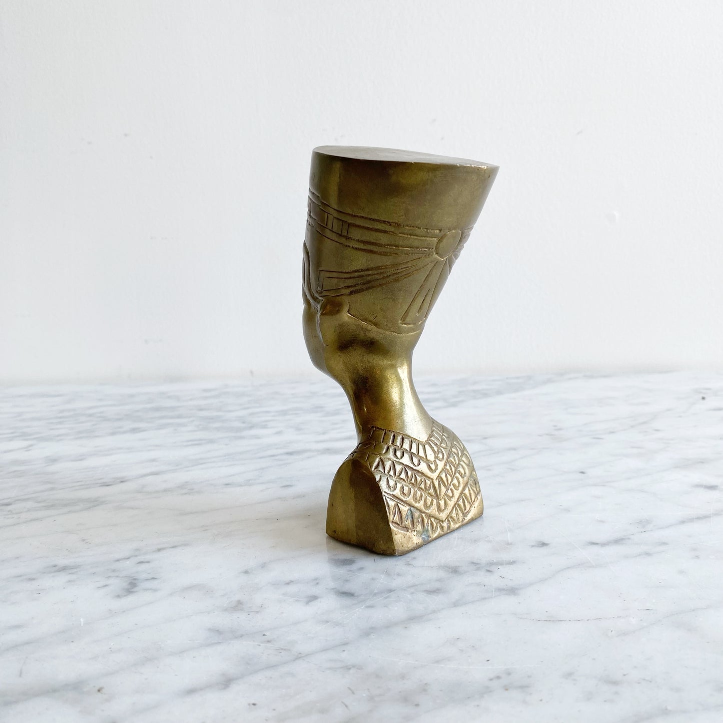 Vintage Brass Egyptian Bust
