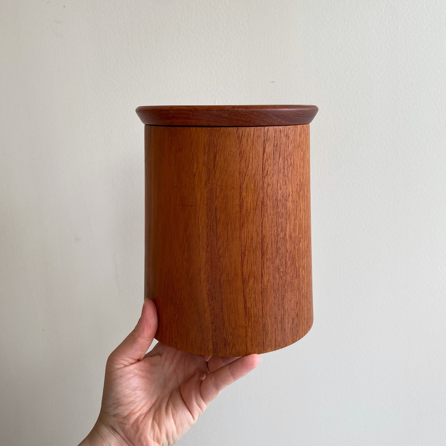 Set of 4 Vintage Mid-Century Teak Kitchen Containers