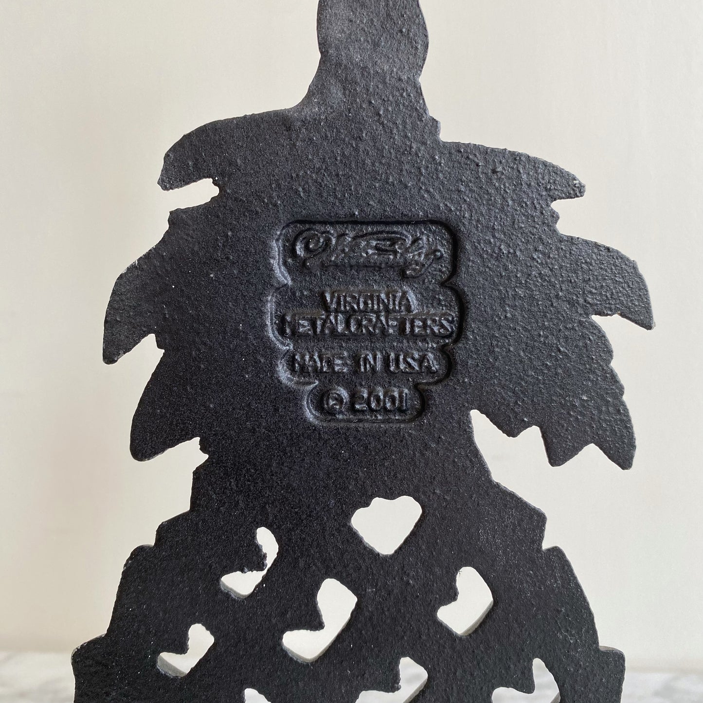 Vintage Cast Metal Pineapple Doorstop