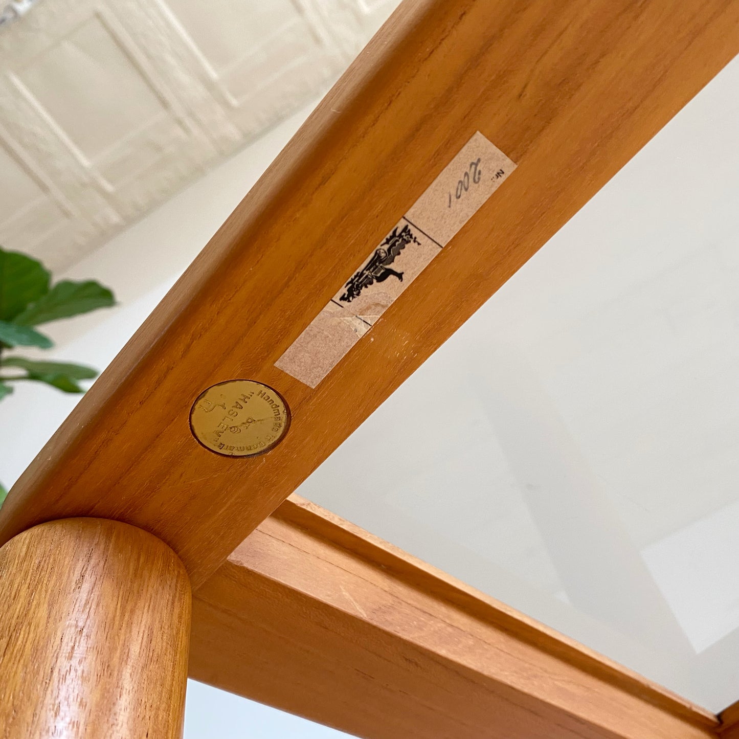 Vintage Teak + Smoked Glass Side Table, by Haslev