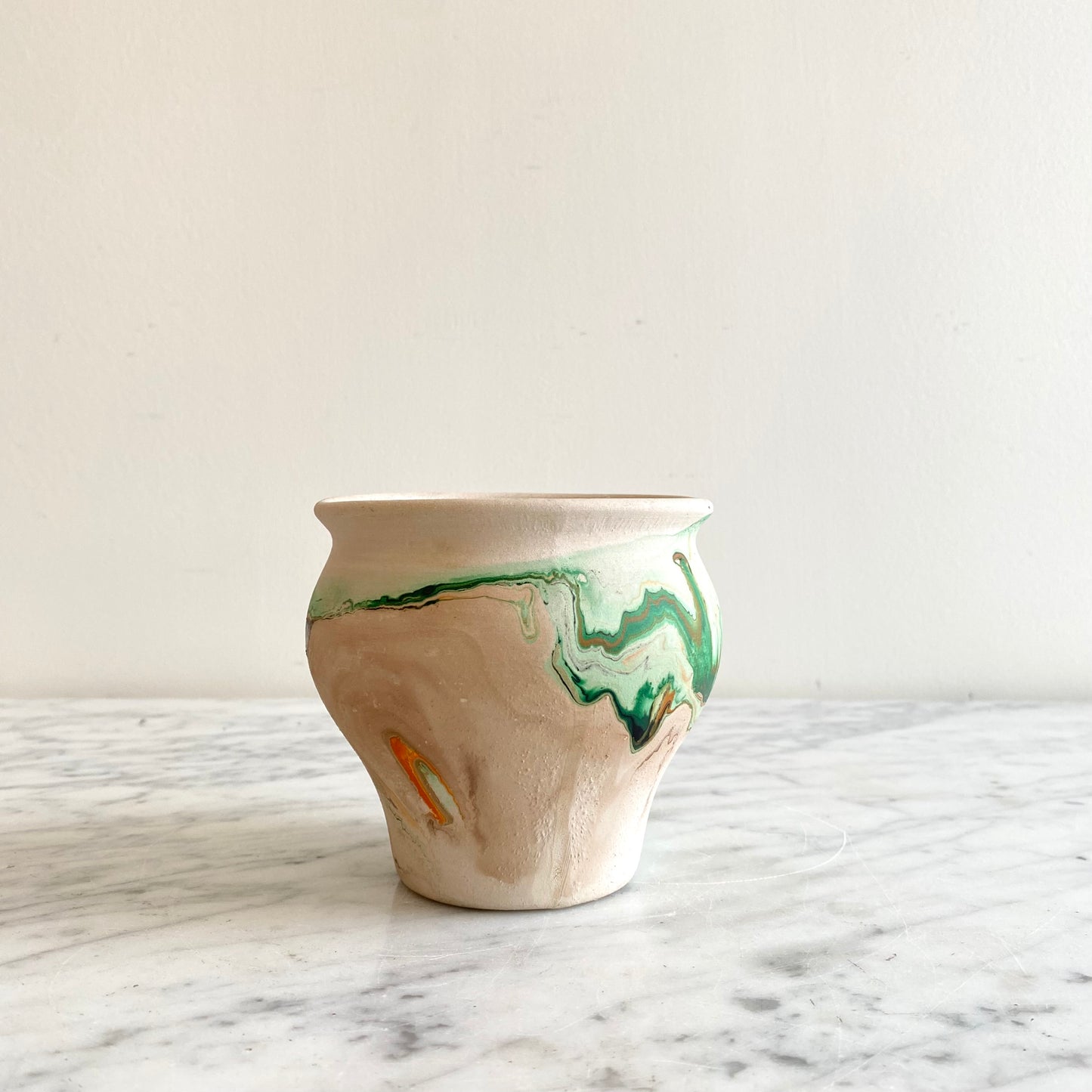 Vintage Nemadji Pottery Vase, 4"