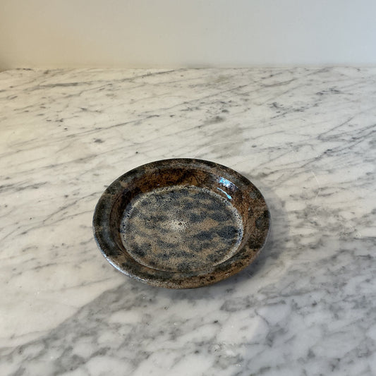 Vintage Dappled Pottery Plate / Dish