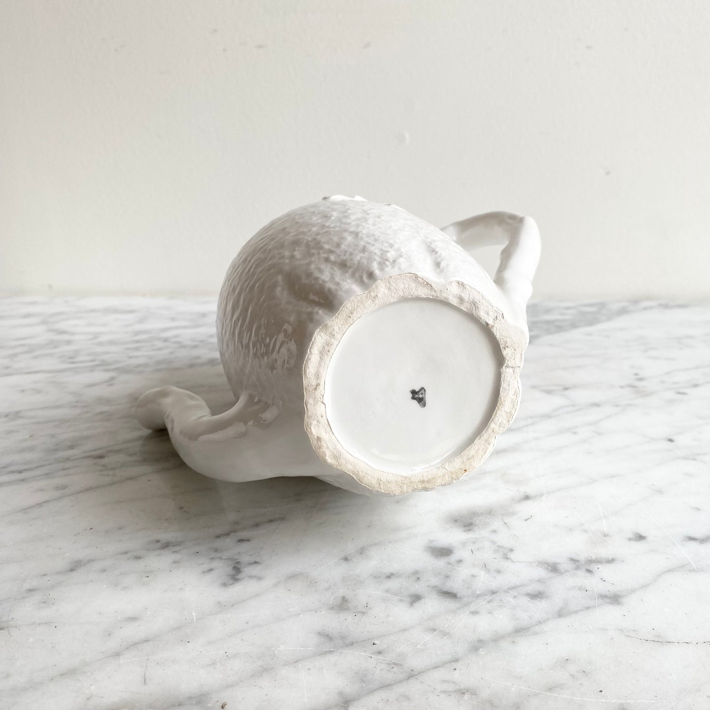 Vintage White Ceramic “Lemon” Teapot