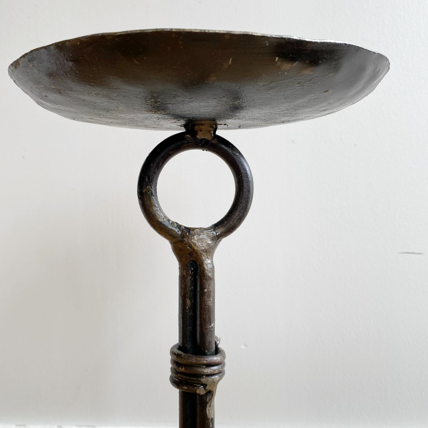 XXL Found Iron Candle Stand, 25"