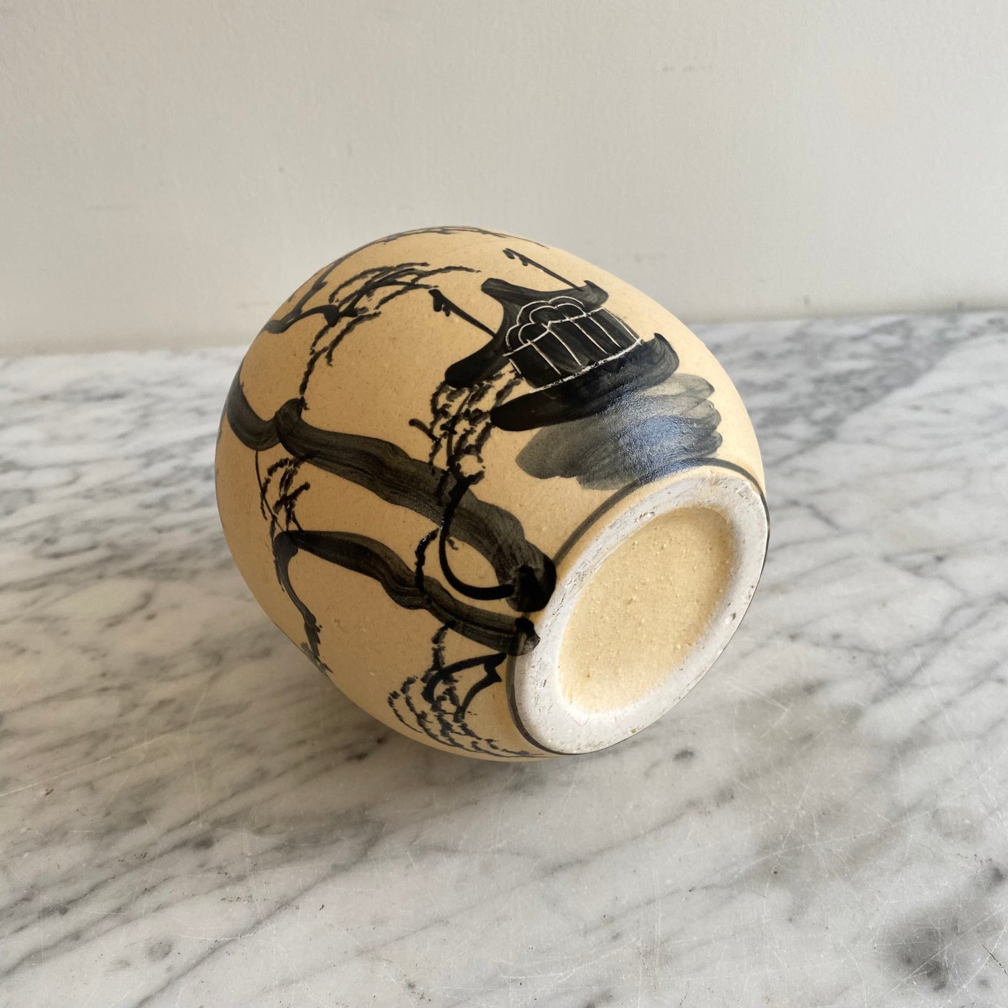 Vintage Japanese Pottery Vase