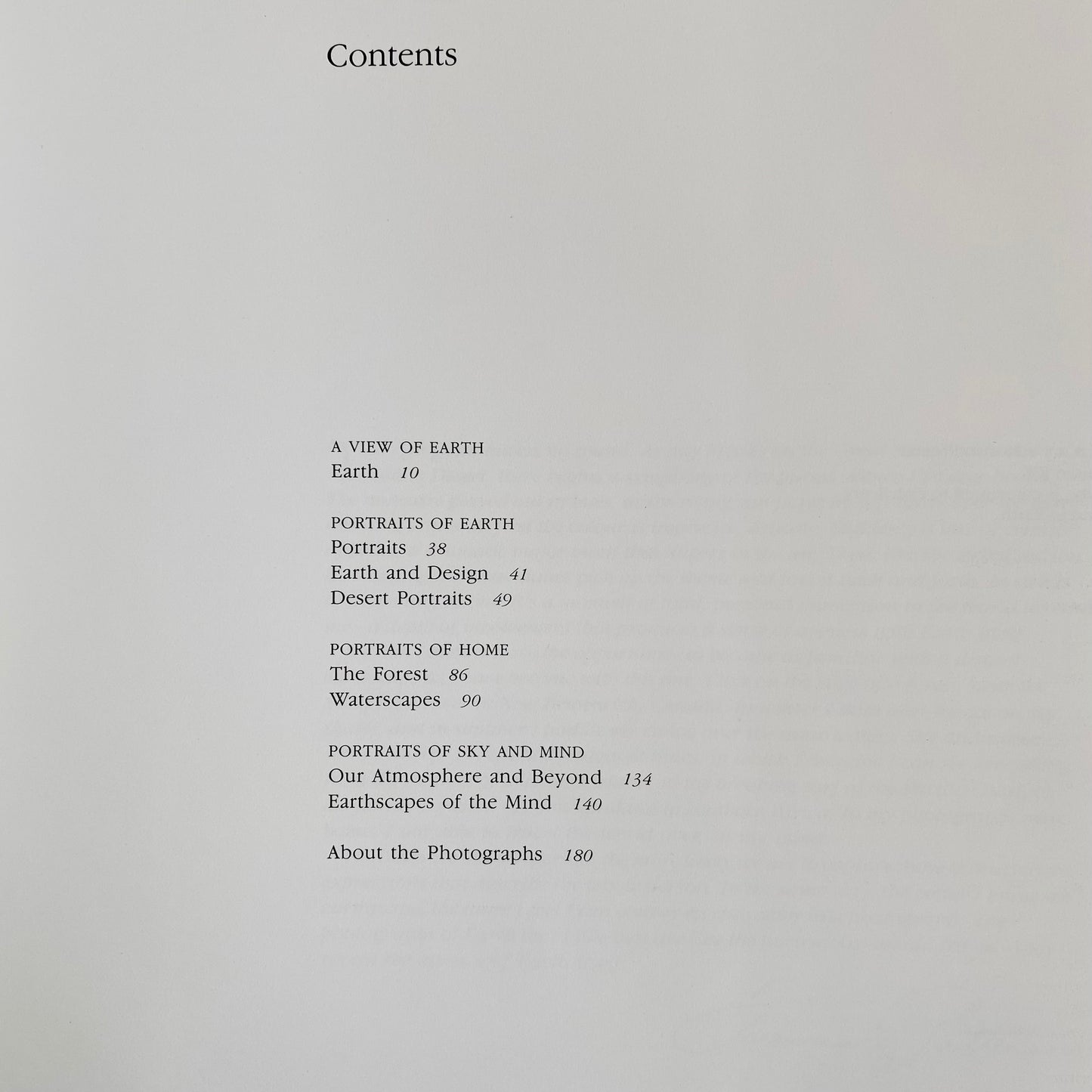 Book: Portraits of Earth, Signed (1987)