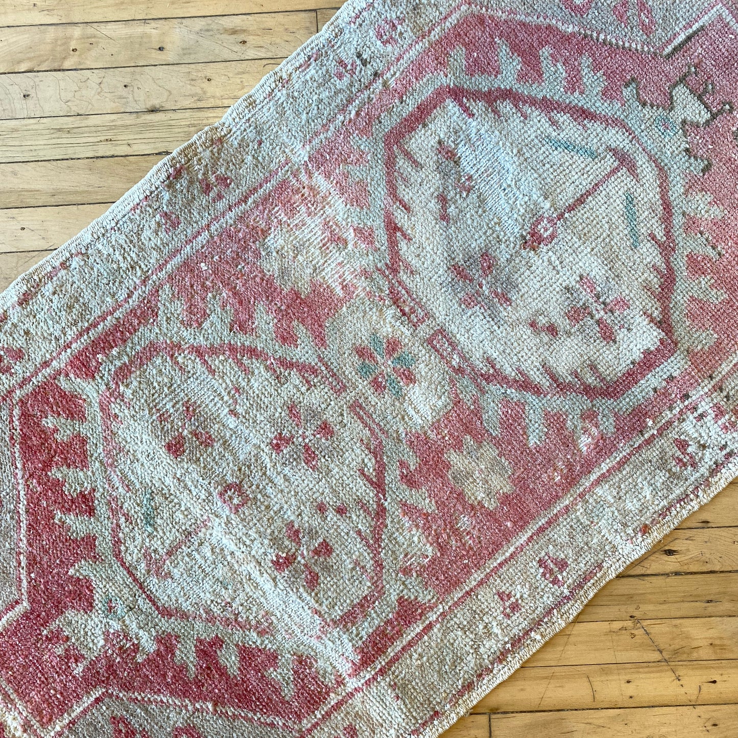 Vintage Turkish Mini Rug (3’6” x 1’9.5”)