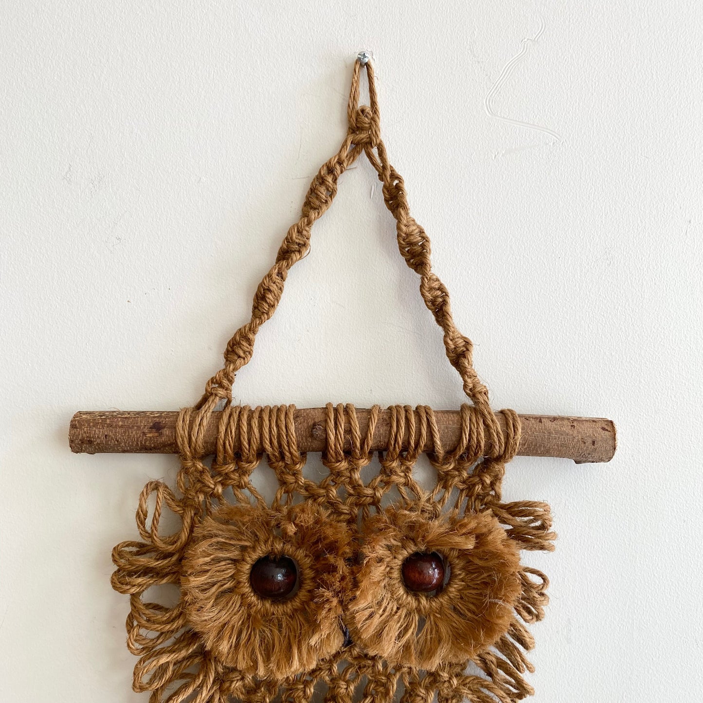 Vintage Macrame Owl
