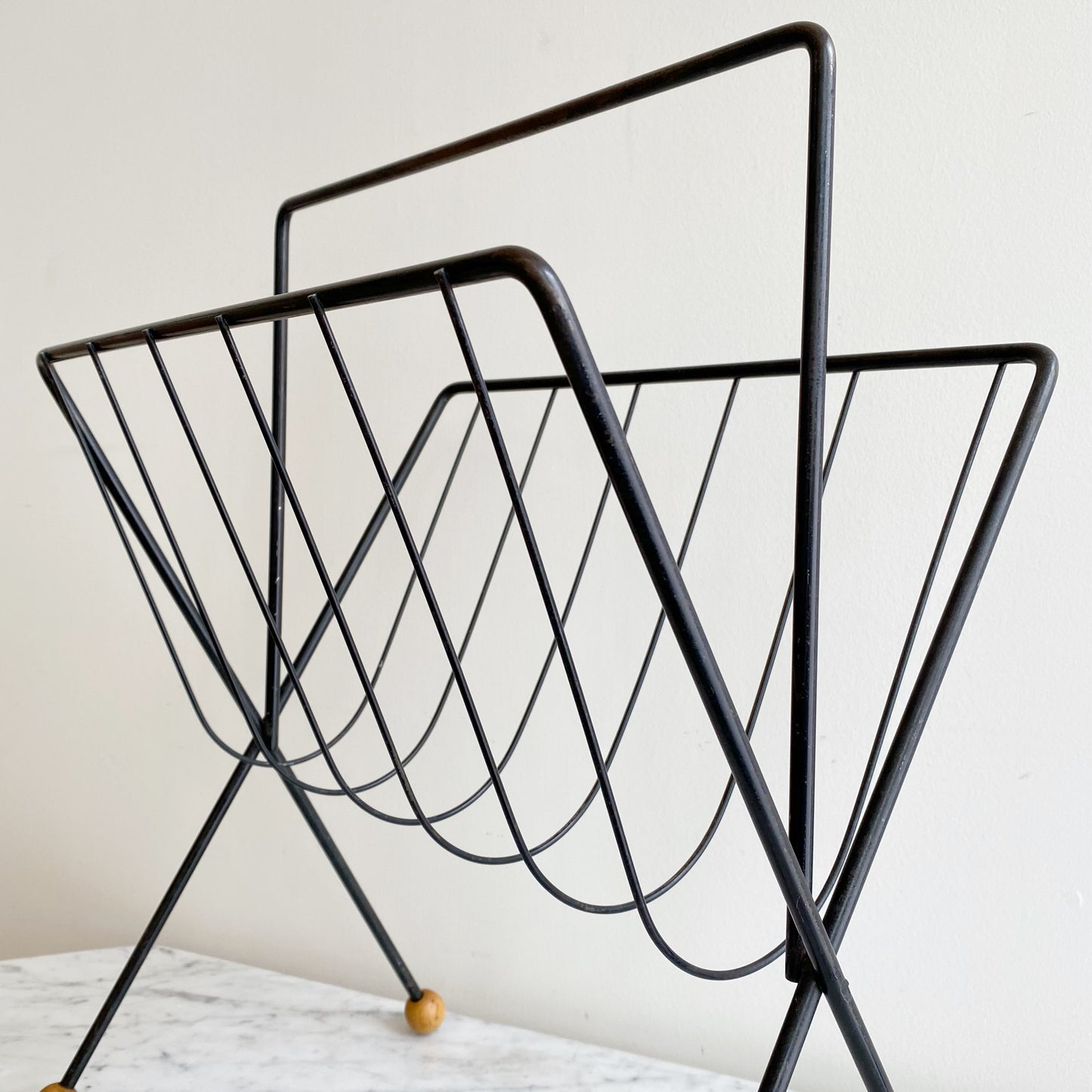 Vintage MCM Atomic Magazine Holder